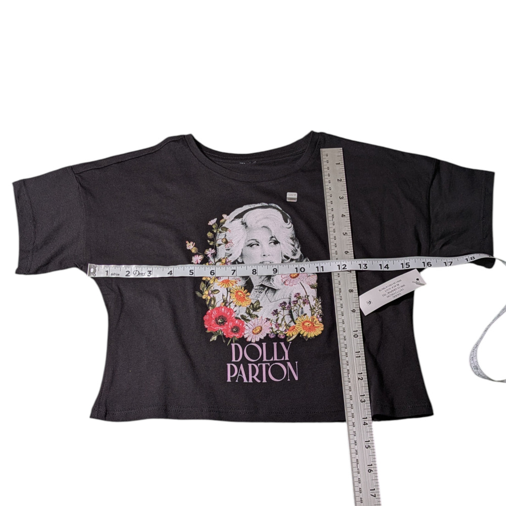 Wonder Nation - Girls Graphic Shirt Dolly Parton W/Floral Accents Size S 6-6x - Picture 2 of 6